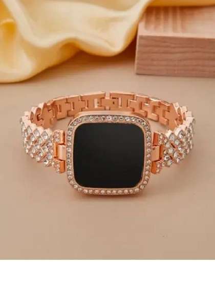 mivaan Girls Dial &
                    Stainless Steel Straps Watch
                    M-Digital-Square-Diamond-Rosegold&