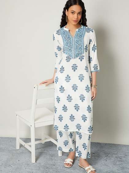 Melange by
                          Lifestyle Women Printed Kurta with Palazzos
