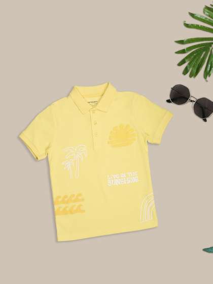 Pantaloons Junior Boys
                    Printed Polo Collar Short Sleeves T-shirt