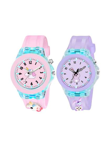 mivaan Unisex Kids Dial
                    & Straps Watch Com-2 66 Uni Pur_&