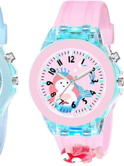 SELLORIA Kids Dial
                      & Stainless Steel Bracelet Style Straps Watch
                      M-Com-Kids-Fish-Mouse