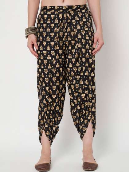 9rasa Printed Cotton
                        Straight Fit Dhotis
