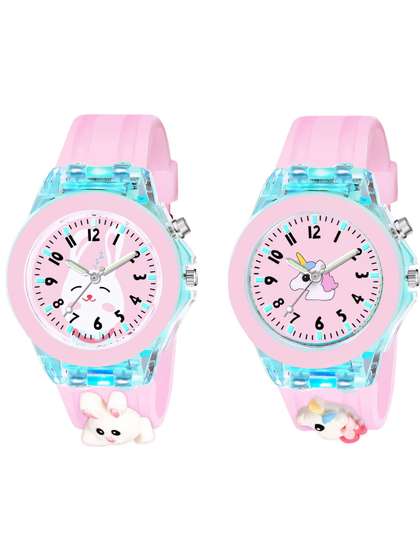 SELLORIA Kids Set Of 2
                    Stainless Steel Bracelet Style Straps Watch
