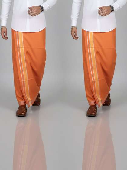TUNI MANI Pack of 2
                        Cotton Kerala Style Dhoti 2.0m