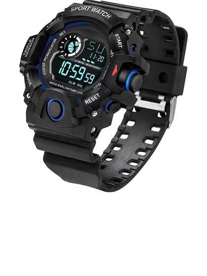 SELLORIA Boys Dial &
                    Stainless Steel Straps Watch 001_ SHck Blu