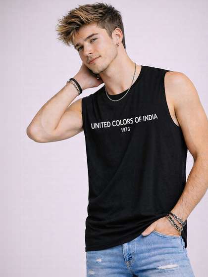 Mast & Harbour
                        Printed Round Neck Cotton Sleeveless Innerwear
                        Vests