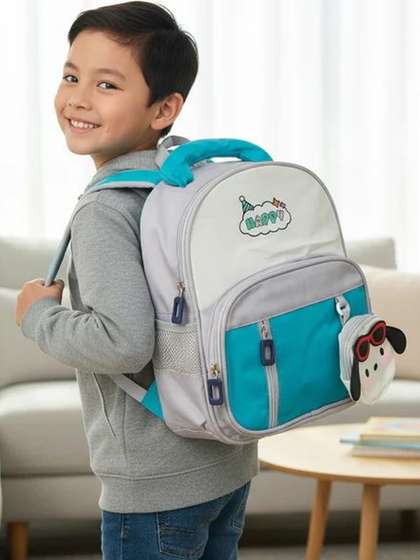 ZUZUVI Kids-Unisex
                      Colourblocked Backpack