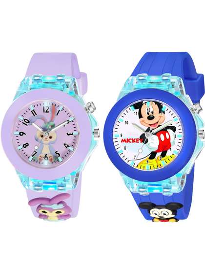 mivaan Unisex Kids Dial
                    & Straps Watch Com-2 Kids Pur.Rebit-D.Blue
                    miky&