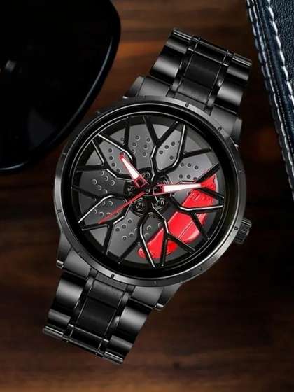 SELLORIA Unisex Kids
                    Dial Bracelet Style Straps Watch 10_Wheel_Red_Dial