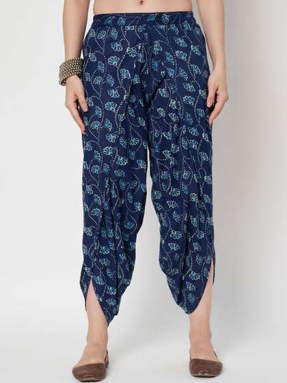 9rasa Printed Cotton
                        Straight Fit Dhotis
