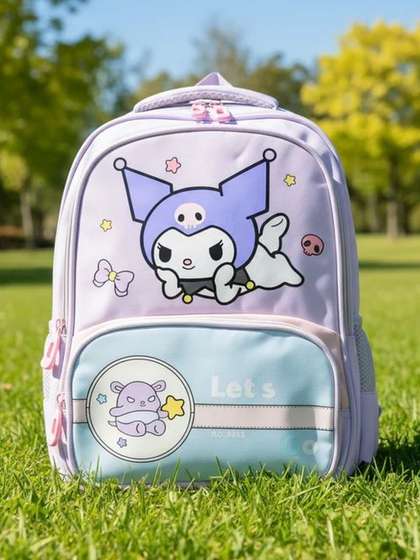 ZUZUVI Boys Graphic
                    Colourblocked Backpack