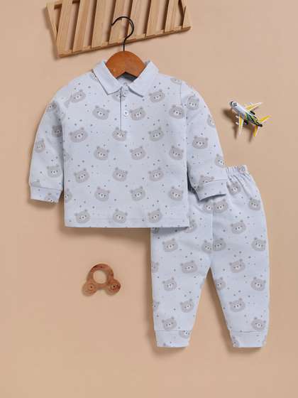 BABY GO Boys Printed
                    T-shirt with Pyjamas