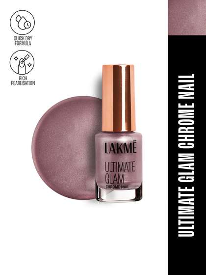 Lakme Ultimate Glam
                        Chrome Nail Paint with Quick Dry Formula 6 ml -
                        Dusty Rose