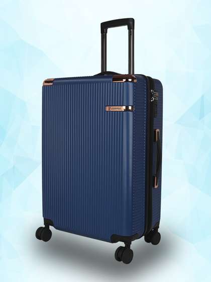 LOUIS POLO SkyTrail Textured Hard Sided Large Trolley Suitcase - Volume 117 L