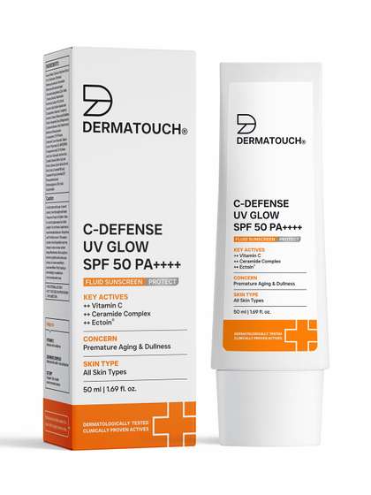 Dermatouch C-Defense
                        SPF 50 PA++++ Fluid Sunscreen - 50 g