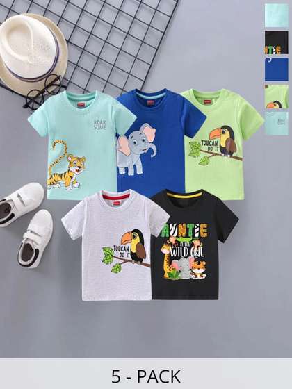 Shakubhar Unisex Kids
                    Cotton Tshirts