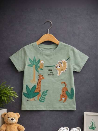BabyZone Unisex Kids
                    Cotton Tshirts