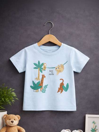 BabyZone Unisex Kids
                    Cotton Tshirts