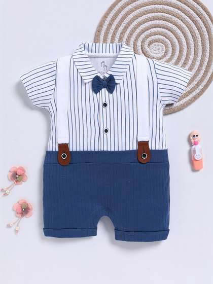 BABY GO Boys Cotton
                    Rompers