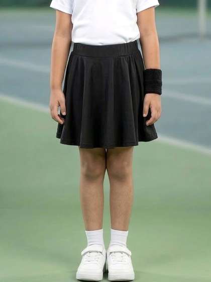 KiddoPanti Girls
                    Georgette Above Knee Skorts Skirt