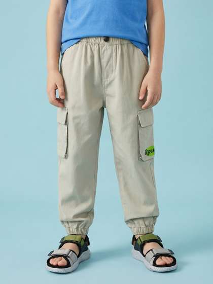 Nauti Nati Boys Relaxed
                    Fit Brand Logo Cargos
