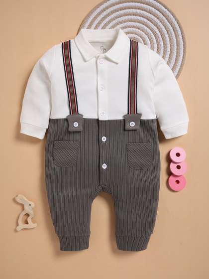 BABY GO Boys Cotton
                    Rompers