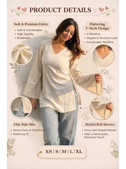 SAANVRA V-Neck
                        Kurti