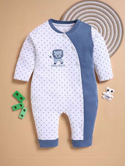 BABY GO Boys Cotton
                    Rompers
