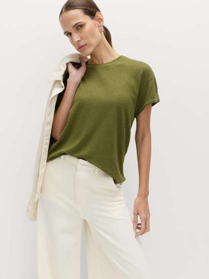 Marks & Spencer
                        Linen Blend T-Shirt