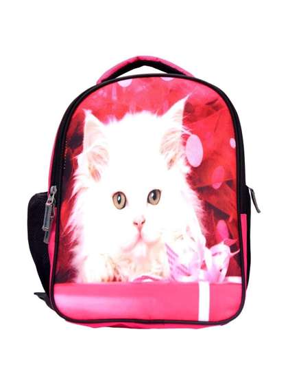 DEJAN Girls Graphic
                    Printed Lightweight Backpack