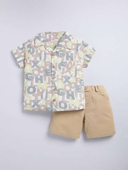 SNUGGLY MONKEY Boys
                    Printed Shirt with Shorts