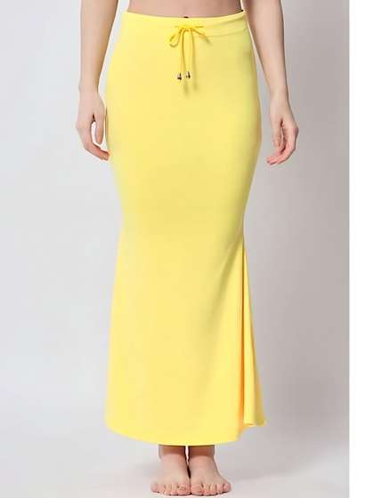 Hill Islands
                          Yellow Luxe Premium Seamless Stretchable
                          Mermaid Saree Shapewear Petticoat