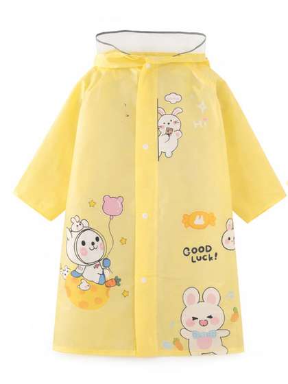 Bold N Elegant Printed
                      Hooded Rain Jacket