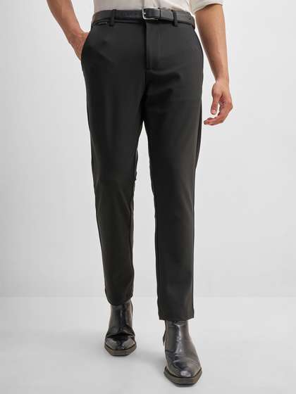 HIGHLANDER Men Slim
                        Fit Easy Wash Trousers
