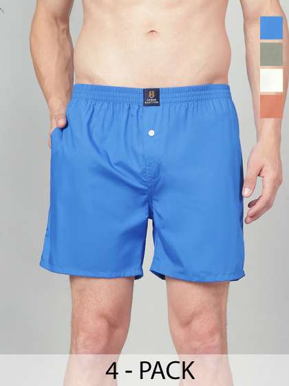 URBAN SCOTTISH Men
                        Pack Of 4 Cotton Boxers