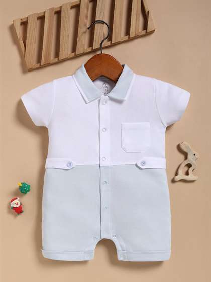 BABY GO Boys Cotton
                      Rompers