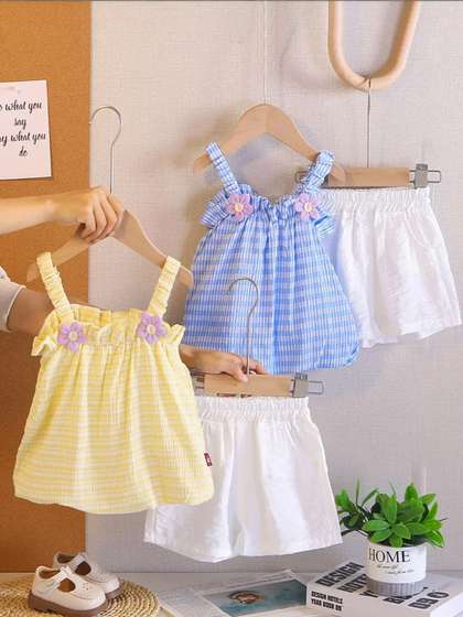 INCLUD Girls Pack Of 2
                    Top With Skirt