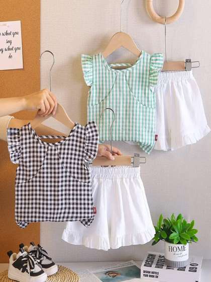 INCLUD Girls Set Of 2
                    Top With Shorts