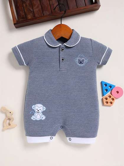 BABY GO Boys Cotton
                    Rompers