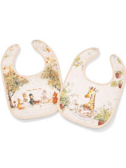 The Little Lookers Kids
                    Pack Of 2 Printed Ultra Soft Bibs