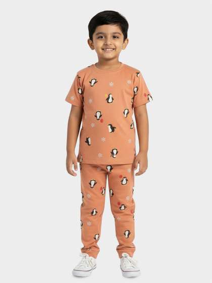Orange Sugar Unisex Kids
                    Printed Pure Cotton Night suits