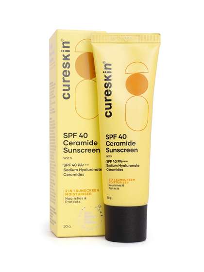 Cureskin SPF 40
                        Ceramide Sunscreen with Hyaluronic Acid - 50 g