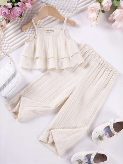 INCLUD Kids Girls
                    Striped Clothing Set