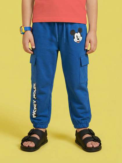 Nauti Nati Boys Mickey
                      Mouse Pack of 2 Cotton Joggers