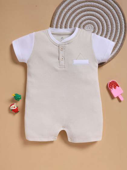 BABY GO Boys Cotton
                      Rompers