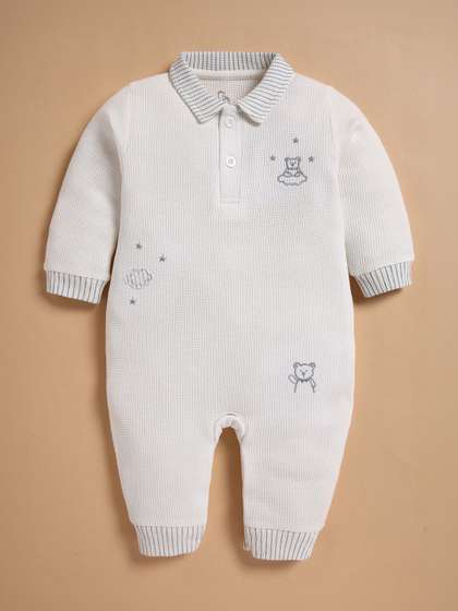 BABY GO Boys Round Neck
                    Cotton Rompers