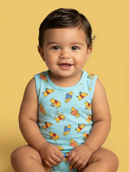 Nauti Nati Infant-Boys
                    Pack Of 2 Disney Winnie The Pooh-Printed Interlock
                    Cotton Bodysuits