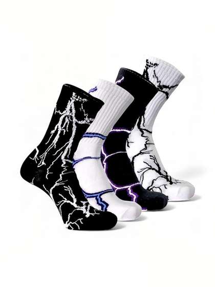 BEAR&BEYOND Men Pack
                    of 4 Cotton Assorted Socks
