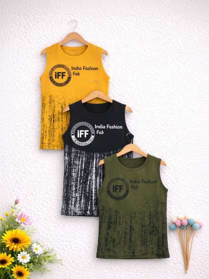 Sandoll Pack of 3
                    Printed Cotton Tank