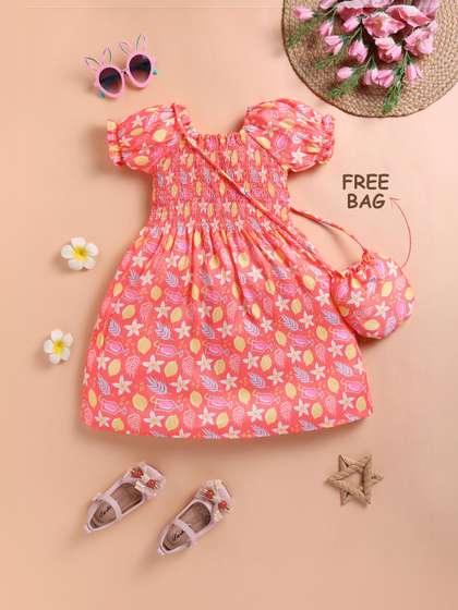 Blushh Berry Print Fit
                    & Flare Dress